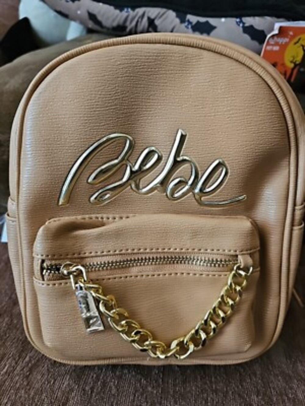 Bebe Gianna Mini Backpack Tan New With Tags